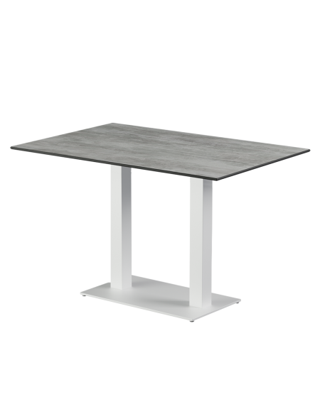 Tisch ALFA DUO Weiß mit HPL-Platten