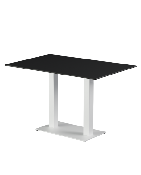 Tisch ALFA DUO Weiß mit HPL-Platten