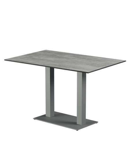 Tisch ALFA DUO Grau mit HPL-Platten
