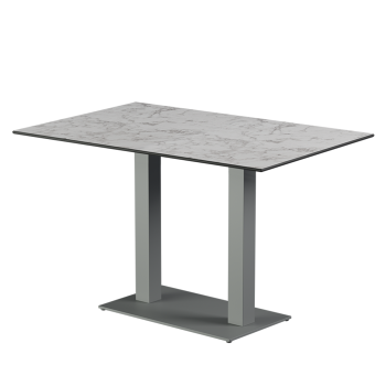 Tisch ALFA DUO Grau mit HPL-Platten