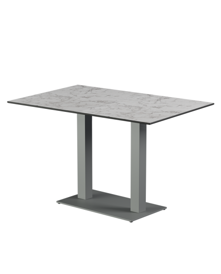 Tisch ALFA DUO Grau mit HPL-Platten