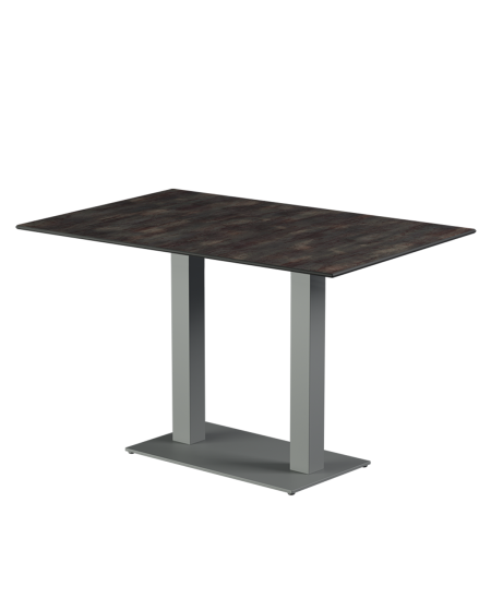 Tisch ALFA DUO Grau mit HPL-Platten