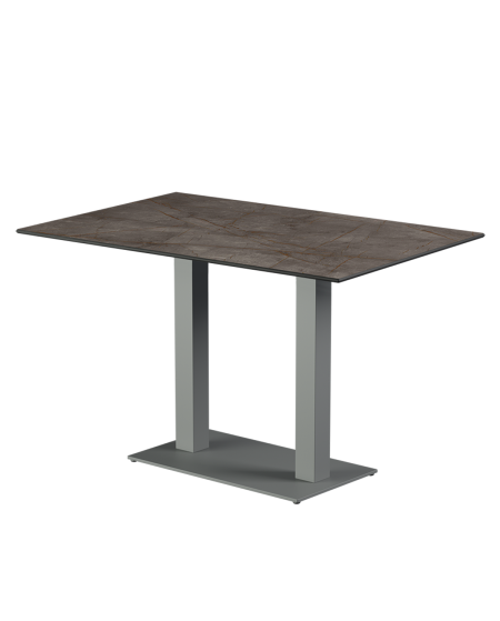 Tisch ALFA DUO Grau mit HPL-Platten