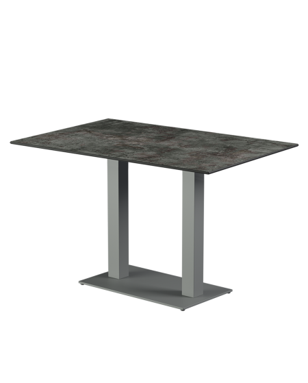 Tisch ALFA DUO Grau mit HPL-Platten