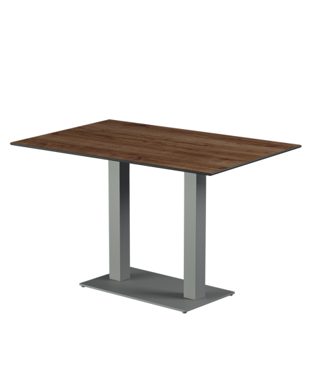 Tisch ALFA DUO Grau mit HPL-Platten