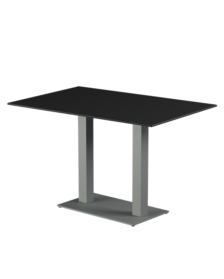 Tisch ALFA DUO Grau mit HPL-Platten