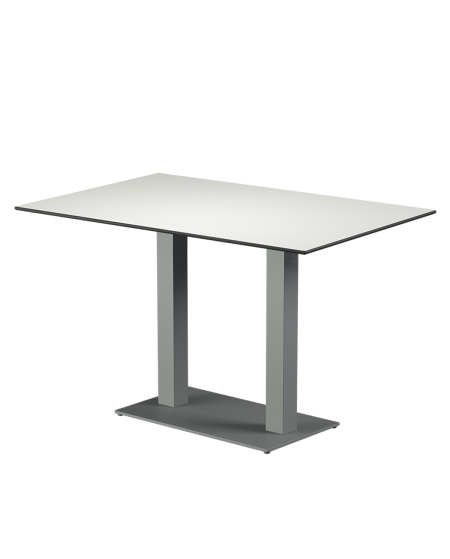 Tisch ALFA DUO Grau mit HPL-Platten