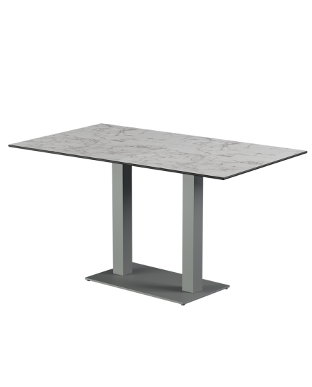 Tisch ALFA DUO Grau mit HPL-Platten