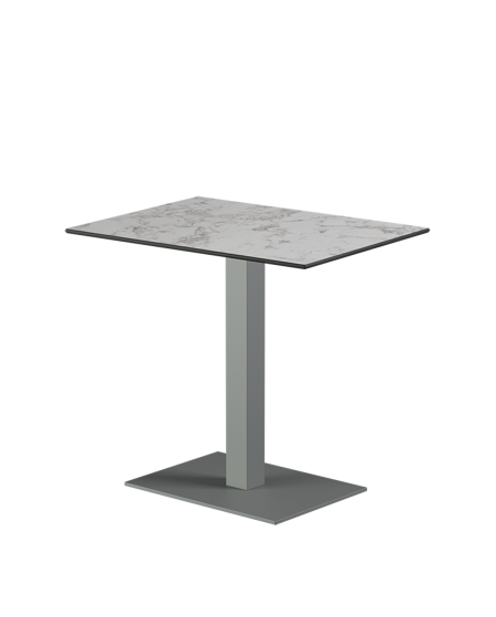 Tisch ALFA 40x55 Grau mit HPL-Platten