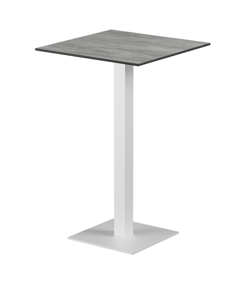 Tisch ALFA BAR Weiß mit HPL-Platten