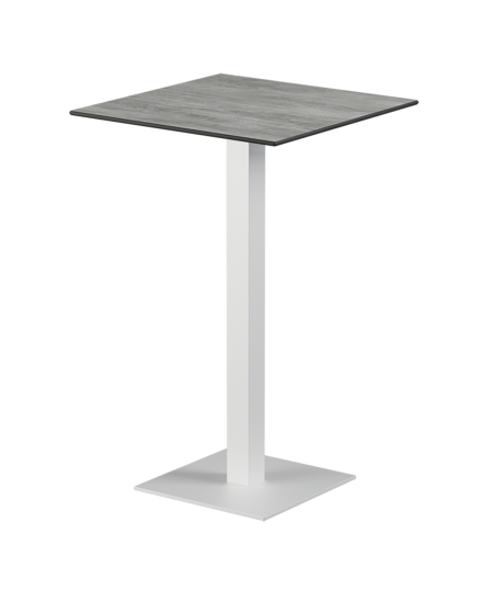 Tisch ALFA BAR Weiß mit HPL-Platten