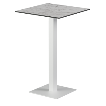 Tisch ALFA BAR Weiß mit HPL-Platten