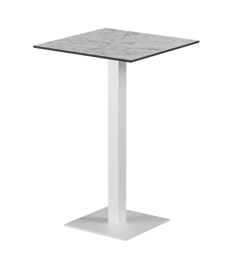 Tisch ALFA BAR Weiß mit HPL-Platten