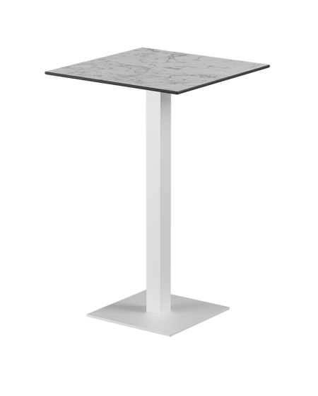 Tisch ALFA BAR Weiß mit HPL-Platten