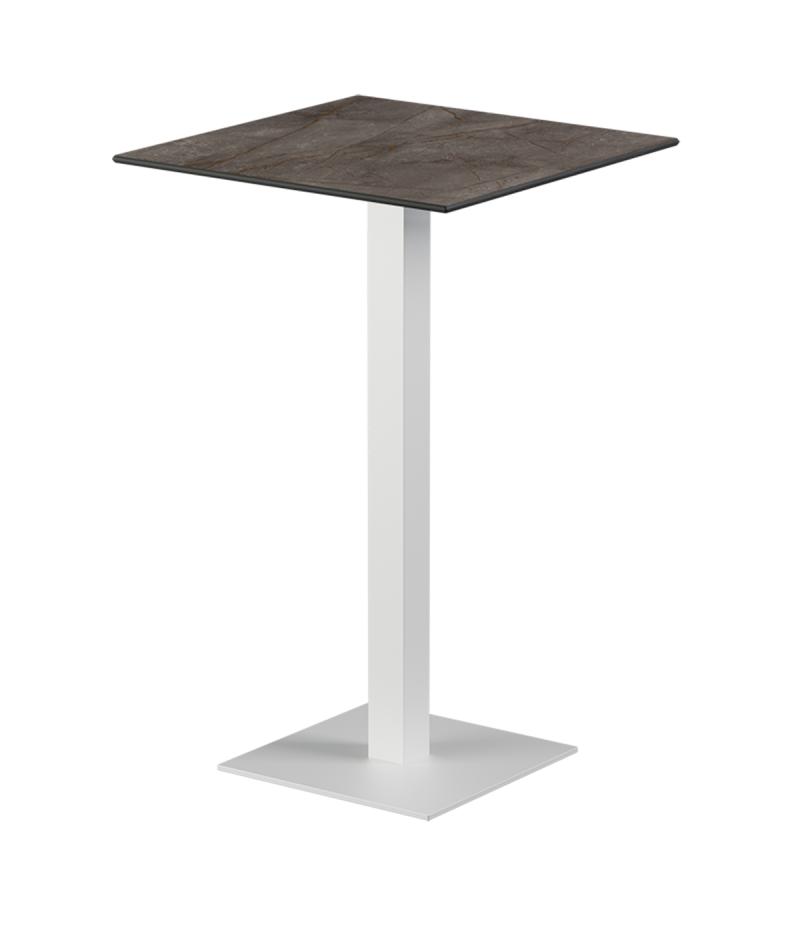 Tisch ALFA BAR Weiß mit HPL-Platten