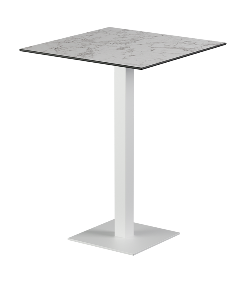 Tisch ALFA BAR Weiß mit HPL-Platten
