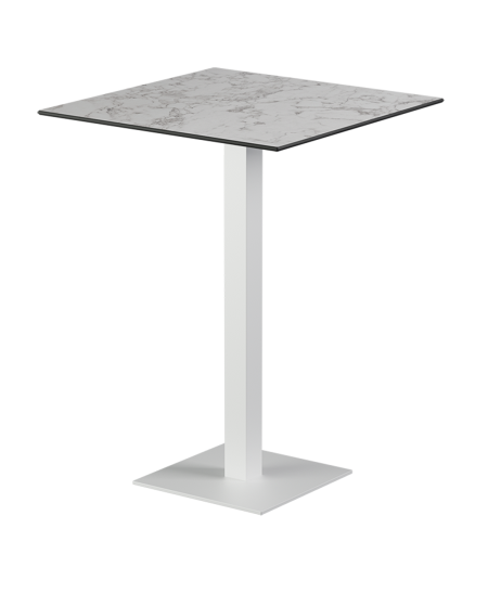 Tisch ALFA BAR Weiß mit HPL-Platten