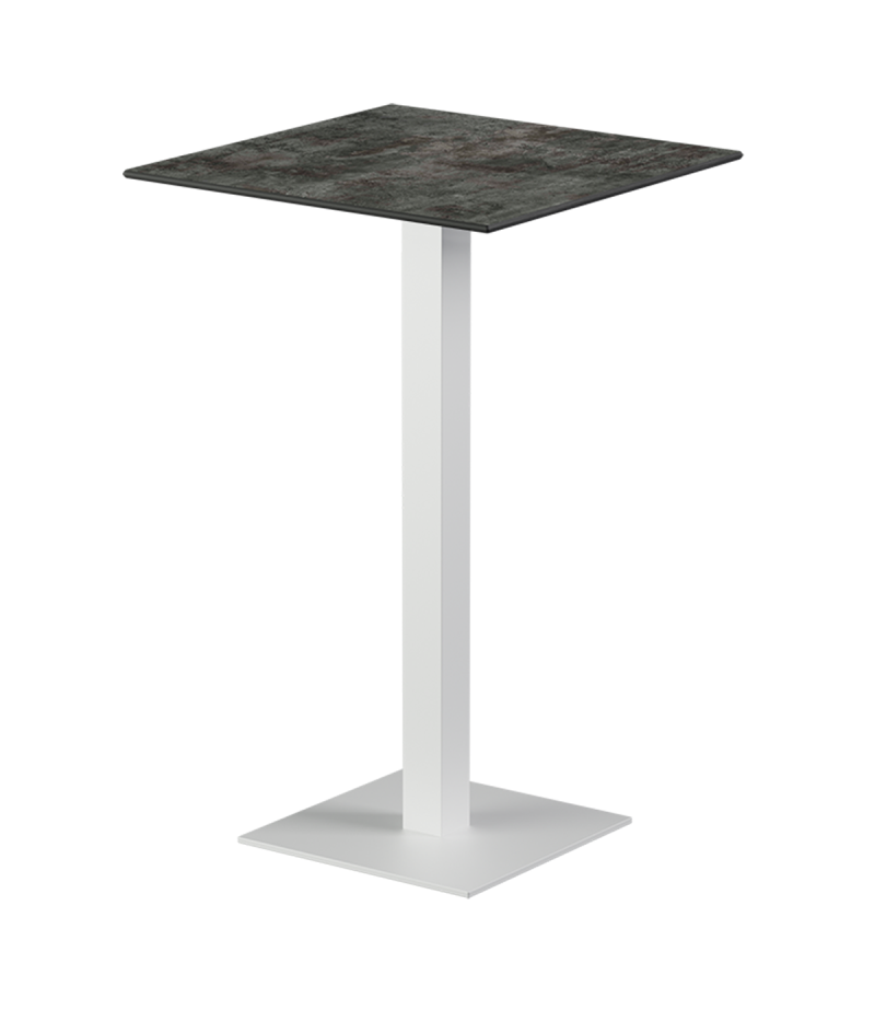 Tisch ALFA BAR Weiß mit HPL-Platten