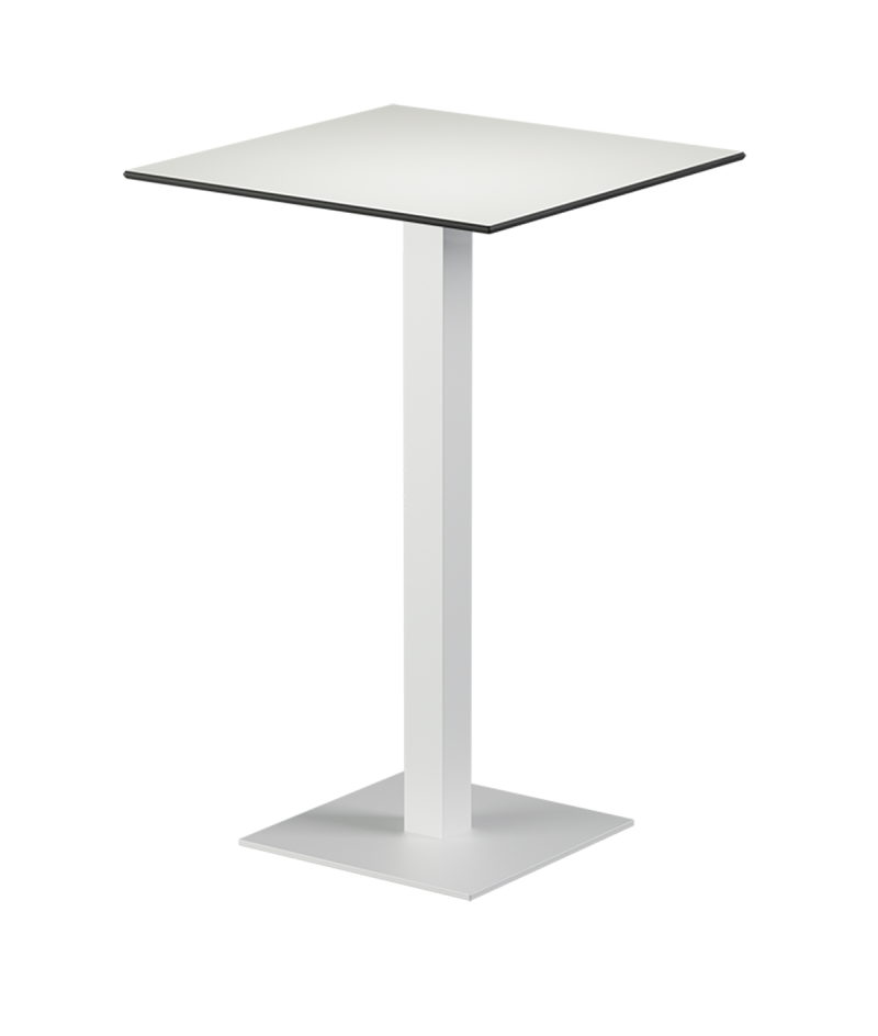 Tisch ALFA BAR Weiß mit HPL-Platten