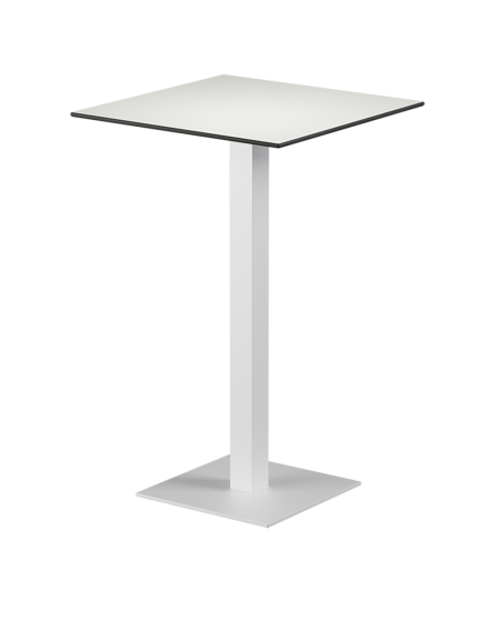 Tisch ALFA BAR Weiß mit HPL-Platten