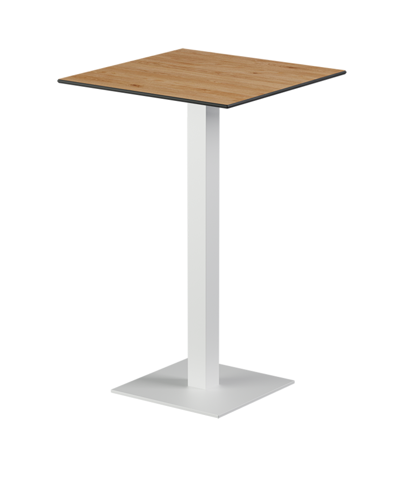 Tisch ALFA BAR Weiß mit HPL-Platten