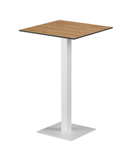 Tisch ALFA BAR Weiß mit HPL-Platten