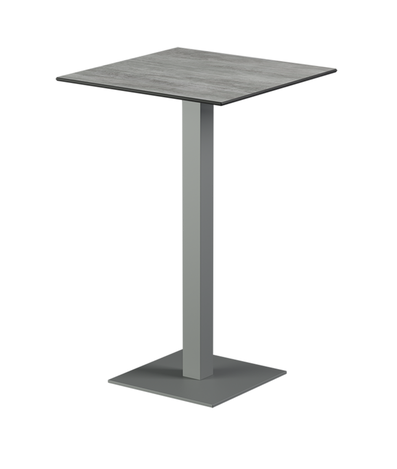 Tisch ALFA BAR Grau mit HPL-Platten