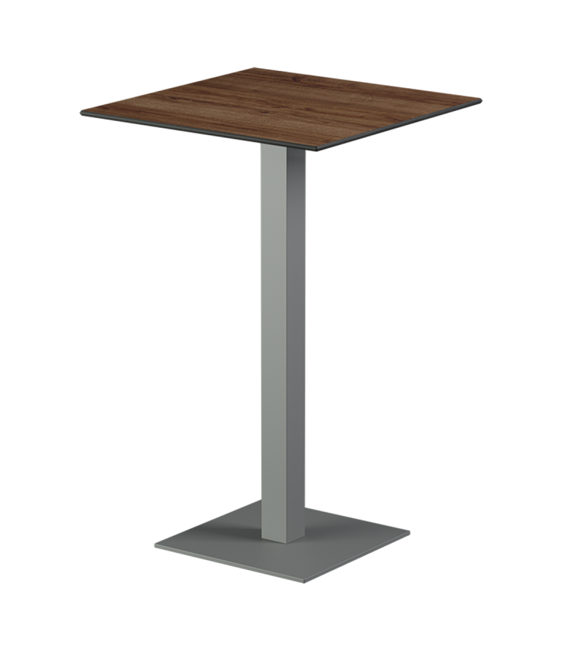 Tisch ALFA BAR Grau mit HPL-Platten