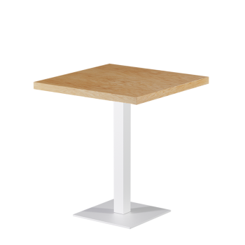 Tisch ALFA S Weiß mit Furnierte-Platten