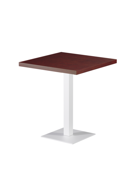 Tisch ALFA S Weiß mit Furnierte-Platten
