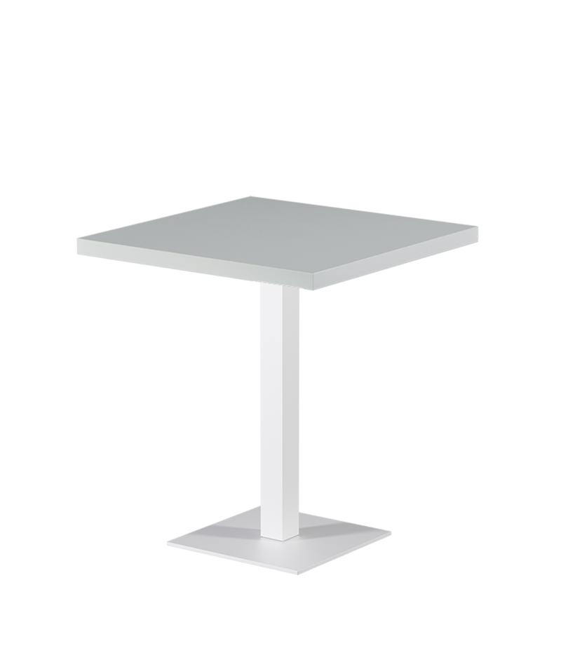 Tisch ALFA S Weiß mit Furnierte-Platten