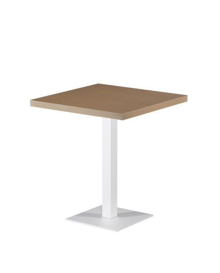 Tisch ALFA S Weiß mit Furnierte-Platten