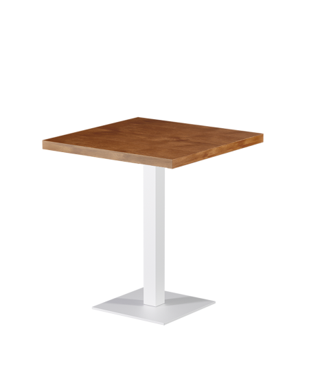 Tisch ALFA S Weiß mit Furnierte-Platten