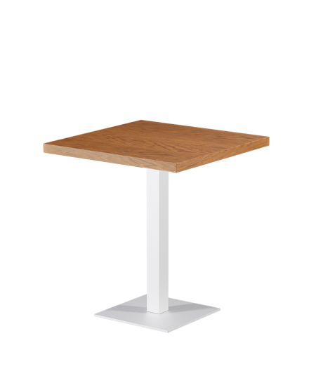 Tisch ALFA S Weiß mit Furnierte-Platten