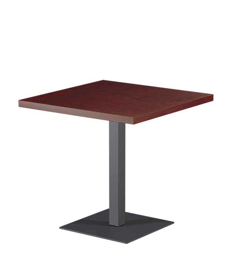 Tisch ALFA S Grau mit Furnierte-Platten