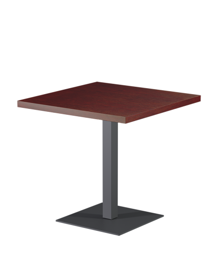 Tisch ALFA S Grau mit Furnierte-Platten