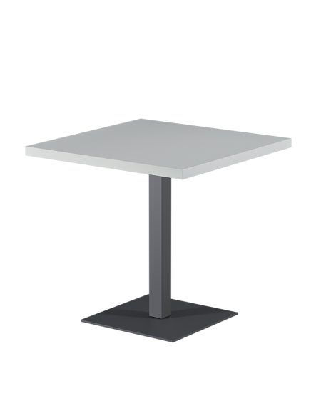 Tisch ALFA S Grau mit Furnierte-Platten