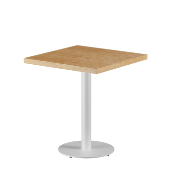Tisch ALFA R Weiß mit Furnierte-Platten