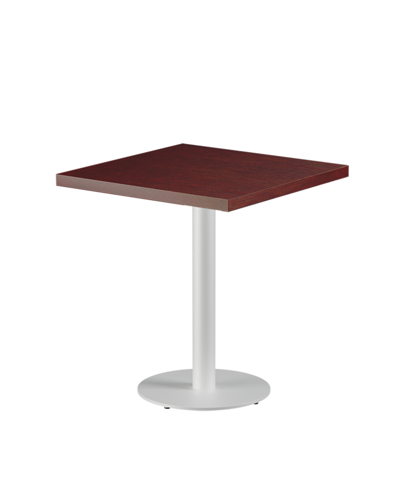 Tisch ALFA R Weiß mit Furnierte-Platten