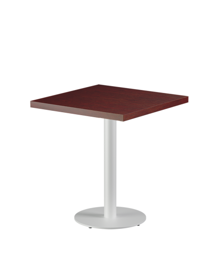 Tisch ALFA R Weiß mit Furnierte-Platten