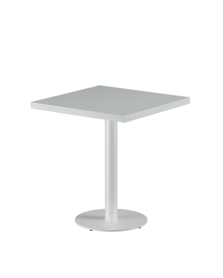 Tisch ALFA R Weiß mit Furnierte-Platten