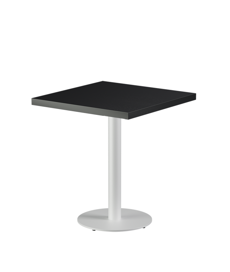 Tisch ALFA R Weiß mit Furnierte-Platten