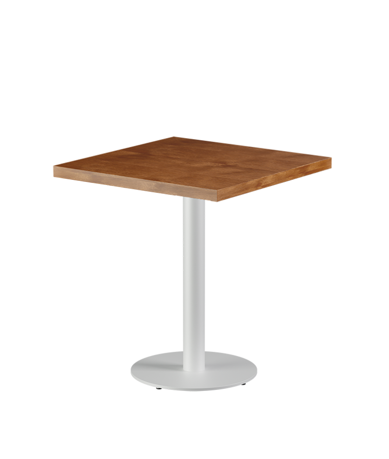 Tisch ALFA R Weiß mit Furnierte-Platten