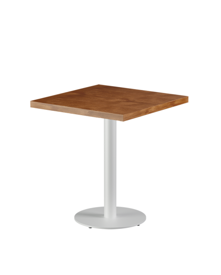 Tisch ALFA R Weiß mit Furnierte-Platten