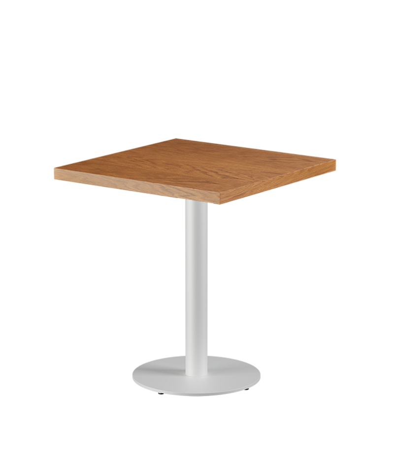 Tisch ALFA R Weiß mit Furnierte-Platten