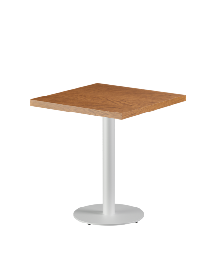 Tisch ALFA R Weiß mit Furnierte-Platten