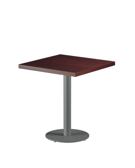Tisch ALFA R Grau mit Furnierte-Platten