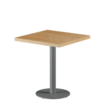 Tisch ALFA R Grau mit Furnierte-Platten