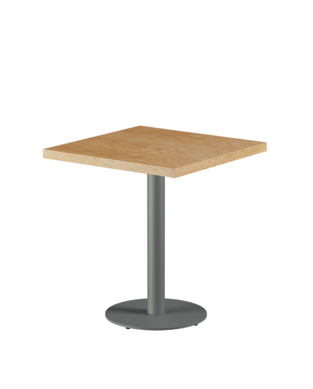 Tisch ALFA R Grau mit Furnierte-Platten