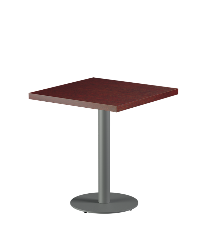 Tisch ALFA R Grau mit Furnierte-Platten